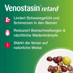 Venostasin® retard Kapseln mit Rosskastaniensamen-Trockenextrakt, 100 St
