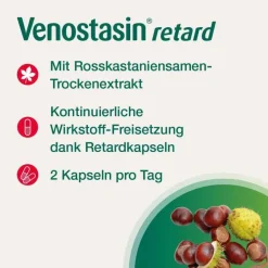 Outlet ® retard Kapseln mit Rosskastaniensamen-Trockenextrakt, 200 St Venenleiden