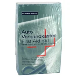 New Verbandkasten Kfz Silber DIN 13164, 1 St Verbandkasten