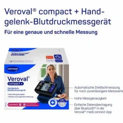 Best Veroval ® compact + Handgelenk-Blutdruckmessgerät, 1 St