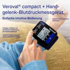 Best Veroval ® compact + Handgelenk-Blutdruckmessgerät, 1 St