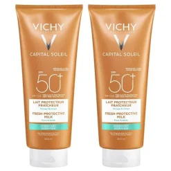 Vichy Capital Soleil Sonnenschutz-Milch LSF 50+ für Gesicht und Körper, 2x300 ml