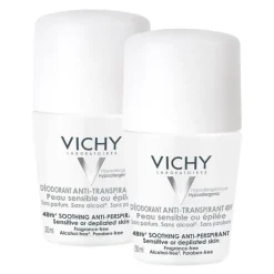 Discount Vichy Deo Roll-on Sensitiv Antitranspirant 48h, 2X50 ml