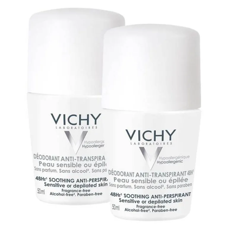 Discount Vichy Deo Roll-on Sensitiv Antitranspirant 48h, 2X50 ml