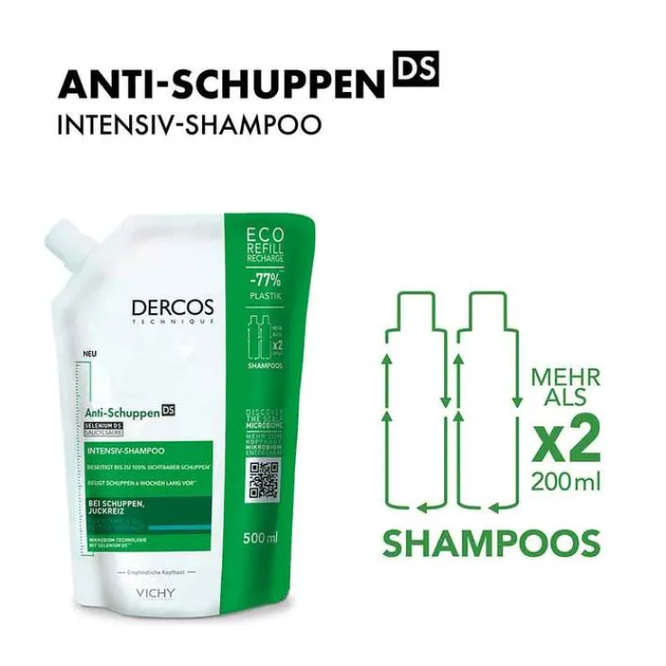Vichy Dercos Anti-Schuppen Shampoo fettige Kopfhaut , 500 ml