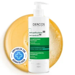 Dercos Anti-Schuppen Shampoo fettige Kopfhaut, 390 ml Kopfhautpflege|Haarausfall & Schuppen