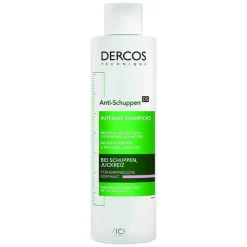 Vichy Dercos Anti-Schuppen Sensitive Pflegeshampoo bei empfindlicher Kopfhaut, 200 ml