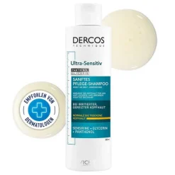 Hot Vichy Dercos Ultra-Sensitiv Shampoo für trockene Haut, 200 ml