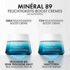 Vichy Mineral 89 100h Creme reichhaltig mit Duft, 50 ml