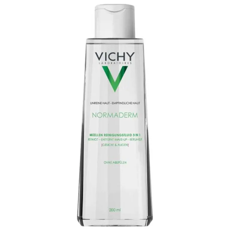 Hot Vichy Normaderm Reinigungsfluid mit Mizellen-Technologie 3in1, 200 ml