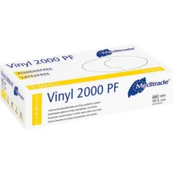 Best Vinyl 2000 Untersuchungshandschuhe puderfrei unsteril Größe XS, 100 St Vinylhandschuhe