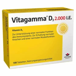 Vitagamma D3 2.000 I.E. Vitamin D3 NEM Tabletten, 100 St