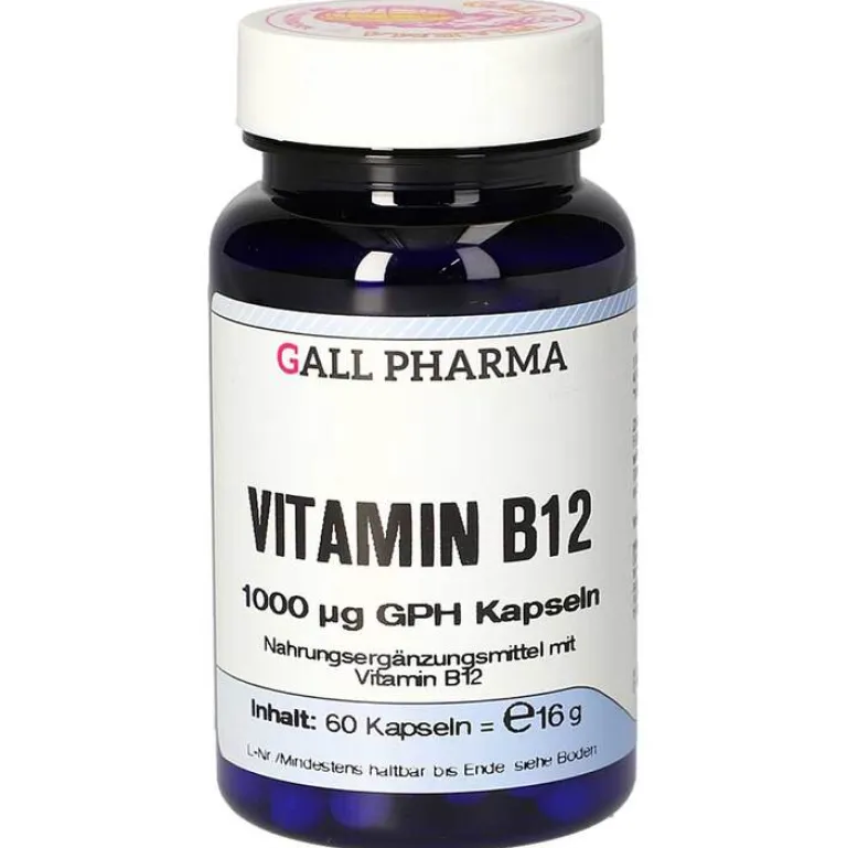 Clearance Vitamin B12 1000 µg GPH Kapseln, 60 St Vitamin B12 (Cobalamin)