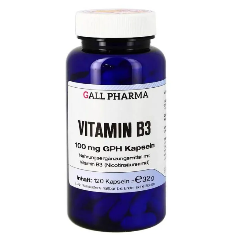 Outlet Vitamin B3 100 mg GPH Kapseln, 120 St Vitamin B3 (Niacin)