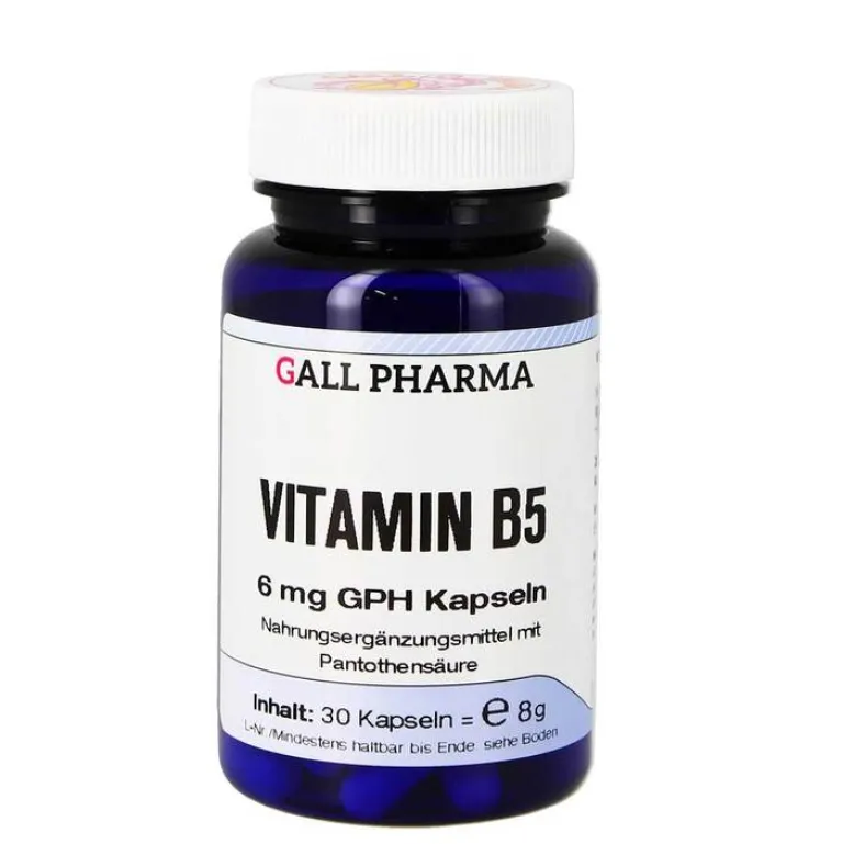 Online Hecht Pharma Vitamin B5 6 mg GPH Kapseln, 30 St