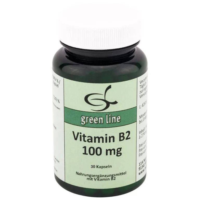 Outlet Vitamin B2 100 mg Kapseln, 30 St Vitamin B2 (Riboflavin)