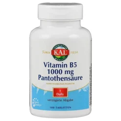 Outlet Vitamin B5 1000 mg Pantothensäure Tabletten, 100 St Vitamin B5 (Pantothensäure)|Hirnleistung & Nerven