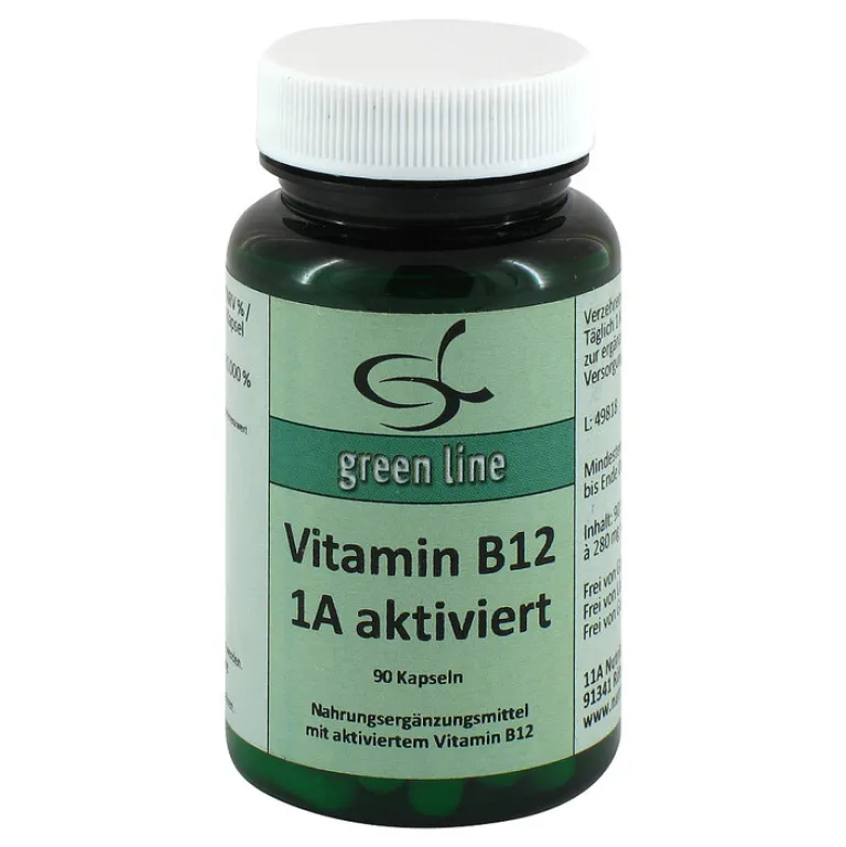 Clearance Green line Nutritheke Vitamin B12 1A aktiviert Kapseln, 90 St