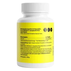 Vitamin B2 Forte 100 mg bioaktives R5P Kapseln, 90 St Vitamin B2 (Riboflavin)