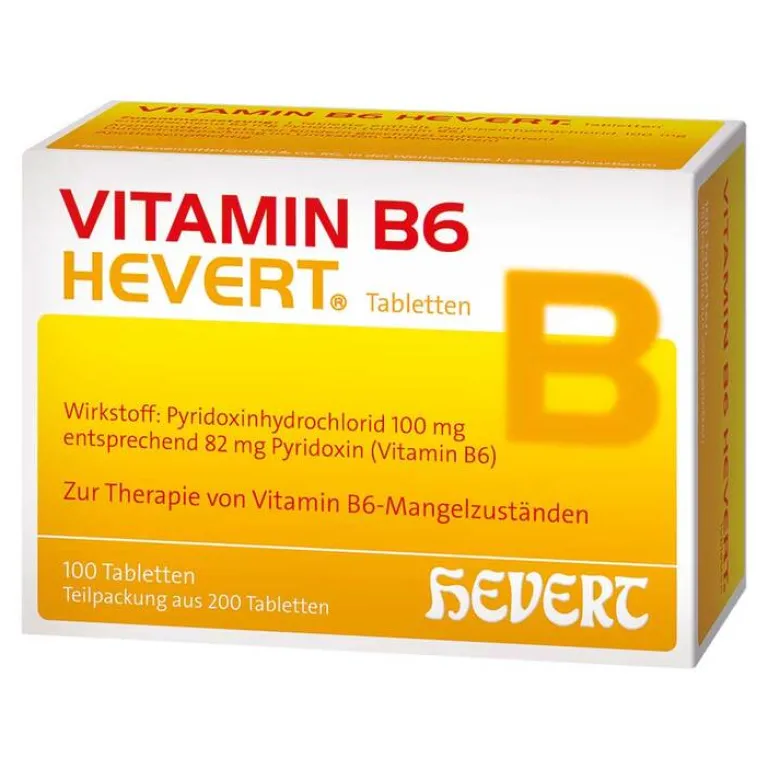 Hot Vitamin B6 Tabletten, 200 St Vitamin B6 (Pyridoxin)
