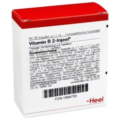 Hot Vitamin B2 Ampullen, 10 St Vitamin B2 (Riboflavin)|Heel