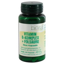 Hot Vitamin B Komplex + Folsäure Bios Kapseln, 100 St Vitamin B Komplex