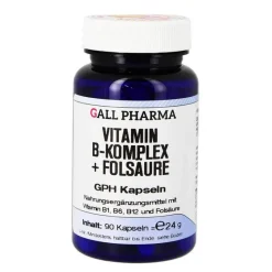 Online Vitamin B Komplex + Folsäure GPH Kapseln, 90 St Vitamin B Komplex|Schwangerschaft
