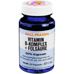 Online Hecht Pharma Vitamin B Komplex + Folsäure GPH Kapseln, 30 St