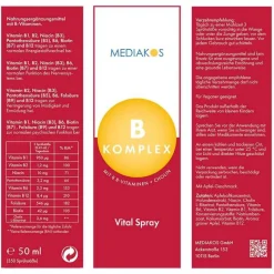 Best Mediakos Vitamin B Komplex Vital Spray vegan, 50 ml
