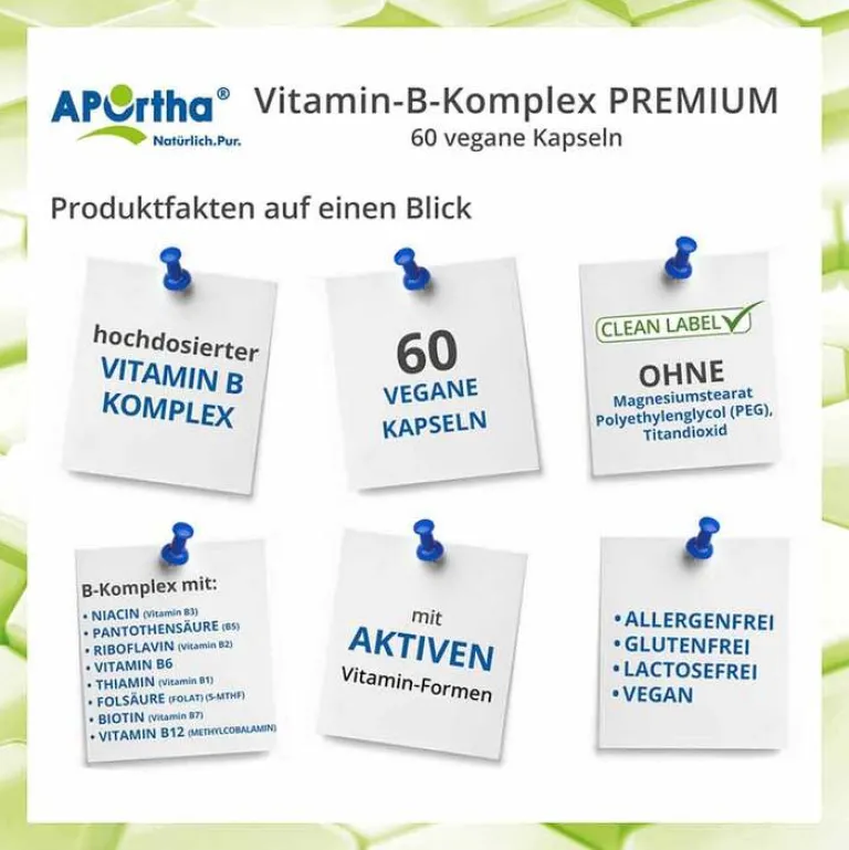 Hot Aportha Vitamin B Komplex Premium Tabletten, 60 St