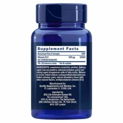 Life Extension Europe Vitamin B12 Methylcobalamin 500 µg Lutschtabletten, 100 St