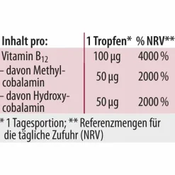Discount Vitamin B12 Tropfen Methylcobalamin Dr. Jacob`s, 20 ml Vitamin B12 (Cobalamin)