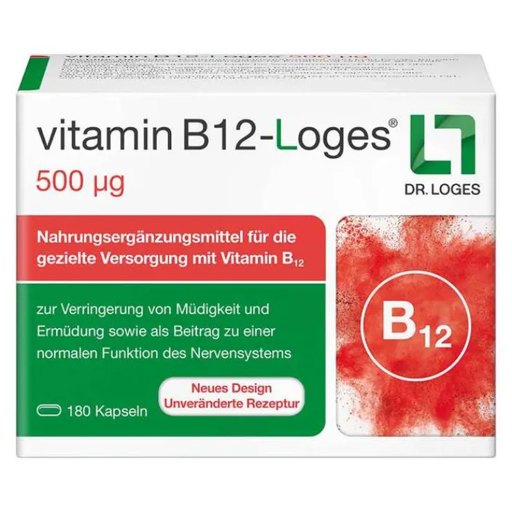 Vitamin B12-Loges 500 µg Kapseln, 180 St