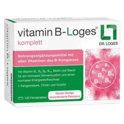Clearance vitamin B-Loges komplett Filmtabletten, 120 St Vitamin B Komplex|Hirnleistung & Nerven