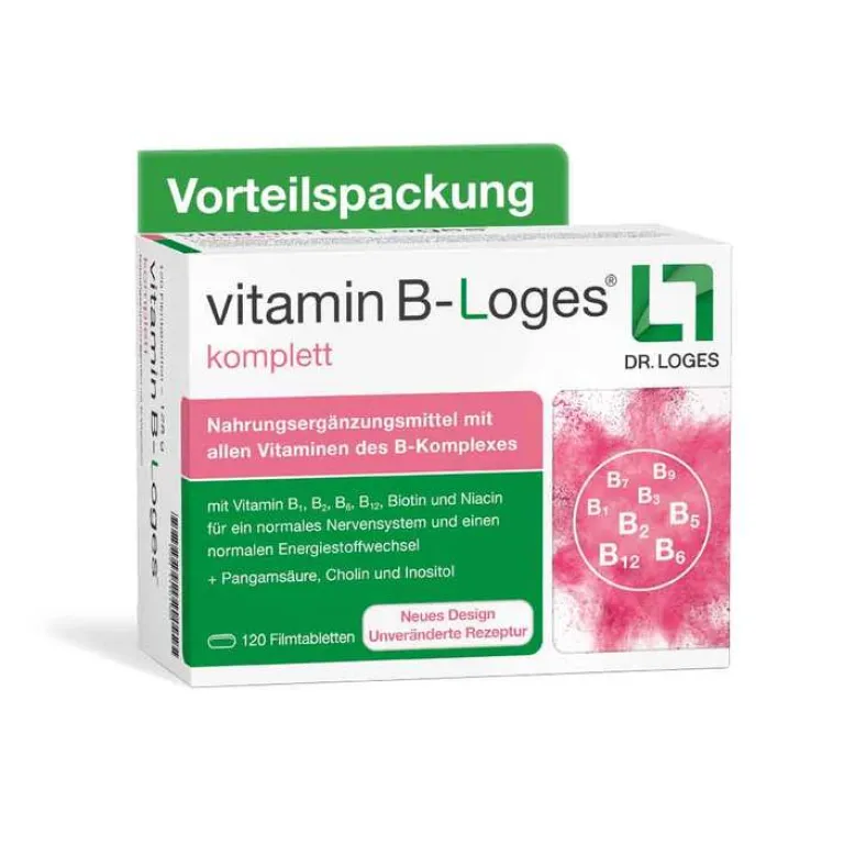 Clearance vitamin B-Loges komplett Filmtabletten, 120 St Vitamin B Komplex|Hirnleistung & Nerven