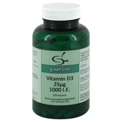 Vitamin D3 25 µg 1.000 I.E. Kapseln, 180 St Vitamin D (Colecalciferol)
