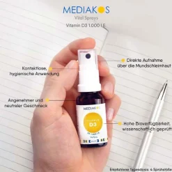 Online Vitamin D3 1000 I.E. Vital Spray, 20 ml Vitamin D (Colecalciferol)