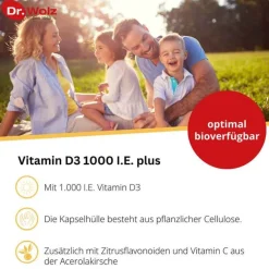 Hot Vitamin D3 1000 I.E. plus Kapseln, 60 St Vitamin D (Colecalciferol)