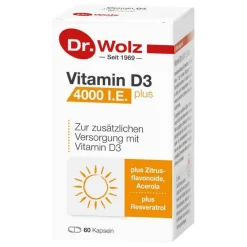 Hot Vitamin D3 4000 I.E. plus Kapseln, 60 St Vitamin D (Colecalciferol)