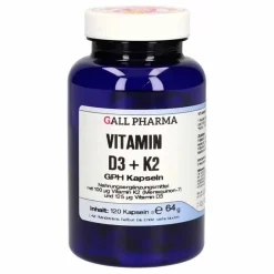 Outlet Vitamin D3 + K2 GPH Kapseln, 120 St Vitamin K|Vitamin D (Colecalciferol)