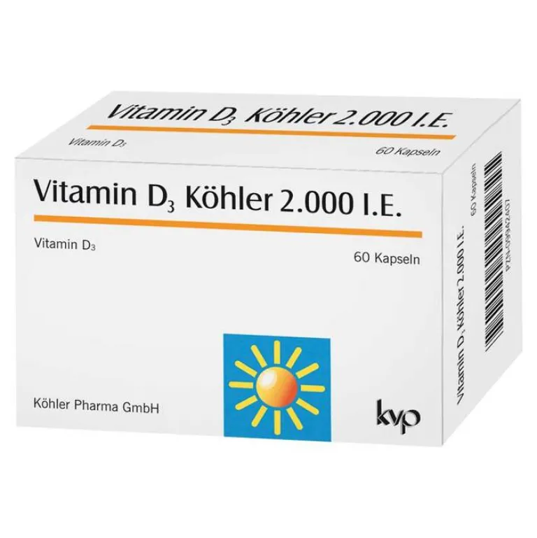 Hot Köhler Vitamin D3 2000 IE Kapseln, 60 St