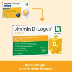 Vitamin D-Loges 5.600 I.E. Kautabletten, 60 St