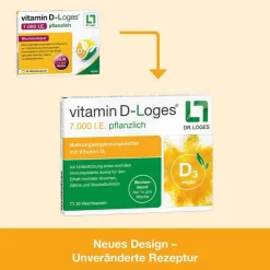 Online Dr. Loges Vitamin D-Loges 7.000 I.E. pflanzlich Wochendepot, 90 St
