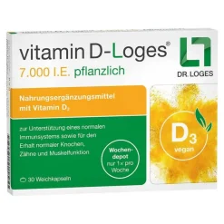 New Vitamin D-Loges 7.000 I.E. pflanzlich Wochendepot, 30 St Vitamin D (Colecalciferol)
