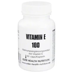 Clearance Eder Health Nutrition Vitamin E 100 Kapseln, 60 St