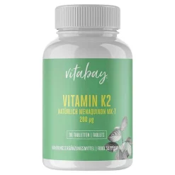 Vitabay Vitamin K2 200 µg MK-7 vegan hochdosiert Tabletten, 90 St
