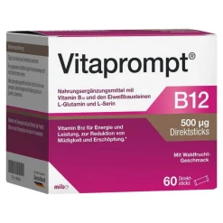 Hot B12 500 µg Direktsticks, 60 St Vitamin B12 (Cobalamin)|Aminosäuren