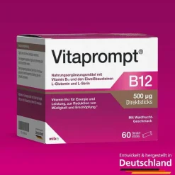Hot B12 500 µg Direktsticks, 60 St Vitamin B12 (Cobalamin)|Aminosäuren