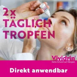 Vividrin® Azelastin Augentropfen Akuthilfe bei Heuschnupfen und Allergien, 6 ml