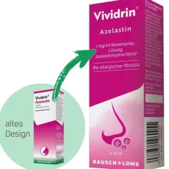 Vividrin® Azelastin Nasenspray Akuthilfe bei Heuschnupfen und Allergien, 10 ml